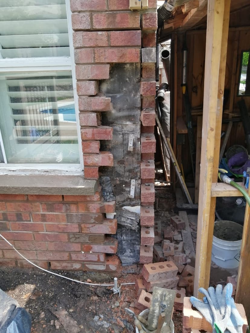 bricks before